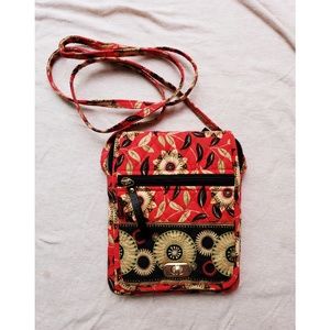 Quilted Sunflower Crossbody Bag